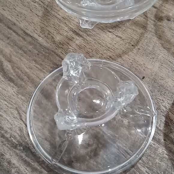 Set of 4 Hobbs Brockunier 1876 viking/Bearded Man pattern 4" x 2" bowls - Picture 3 of 3